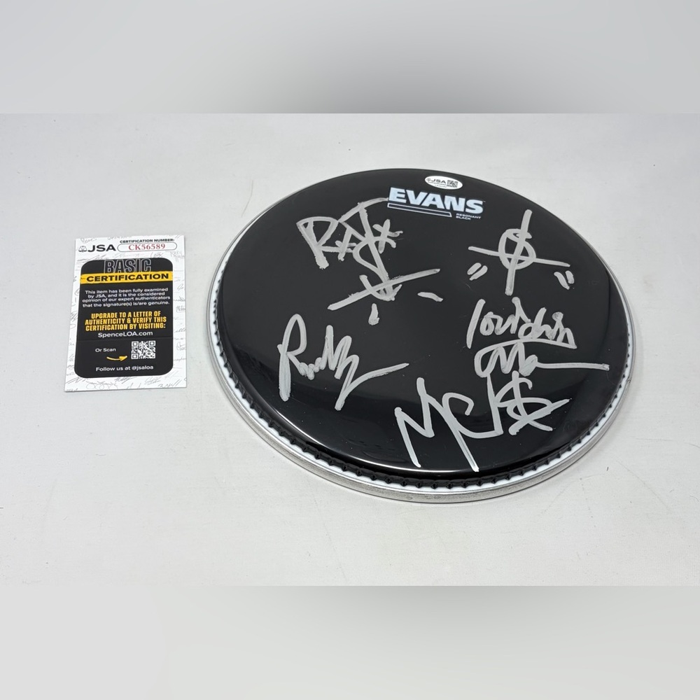 Suicidal Tendencies signed Drumhead JSA COA